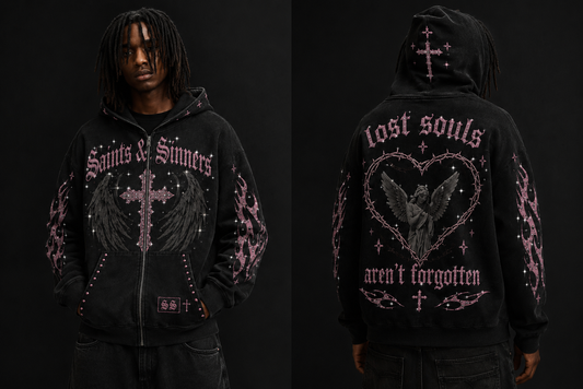 LOST SOULS ZIP HOODIE